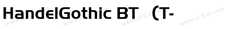 HandelGothic BT 常规(T字体转换